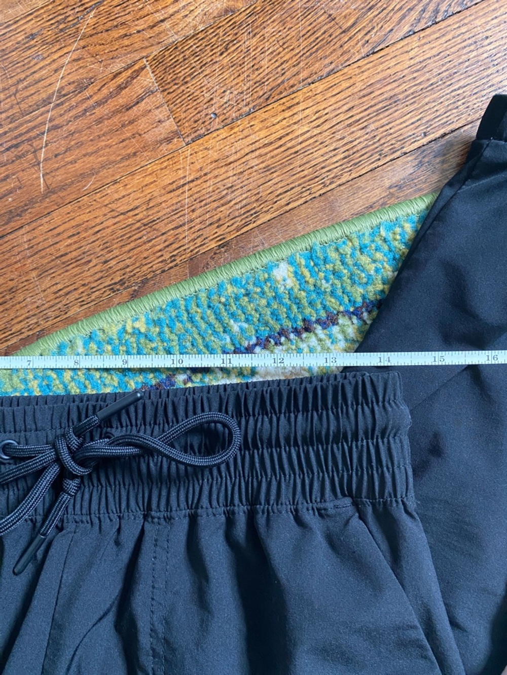 Women's Black Cargo Jogger Pants - Drawstring Waist - Picture 6 of 6